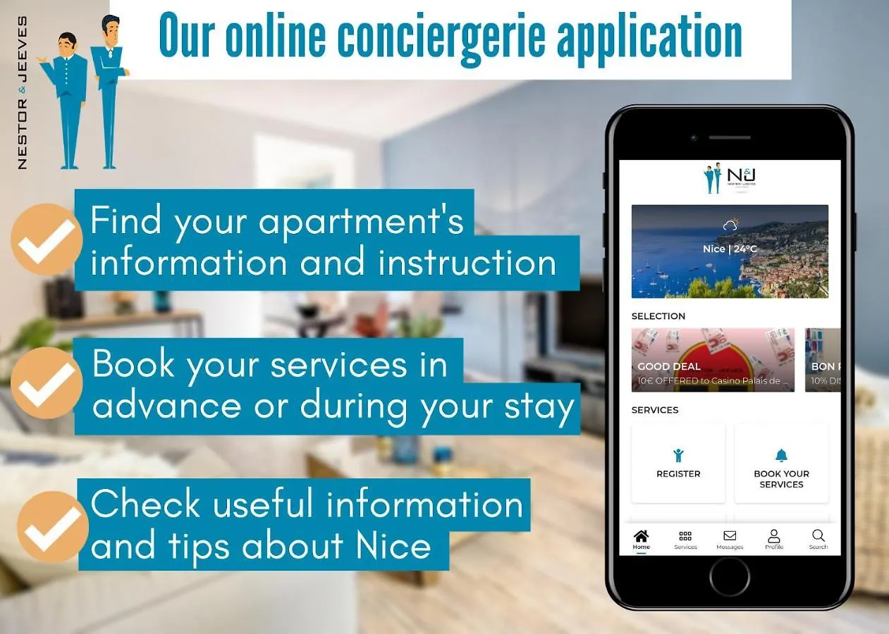 Nestor&Jeeves - Le Philibert - Port Area - Close Old Town And Place Garibaldi Apartment Nice